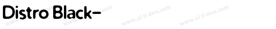 Distro Black字体转换